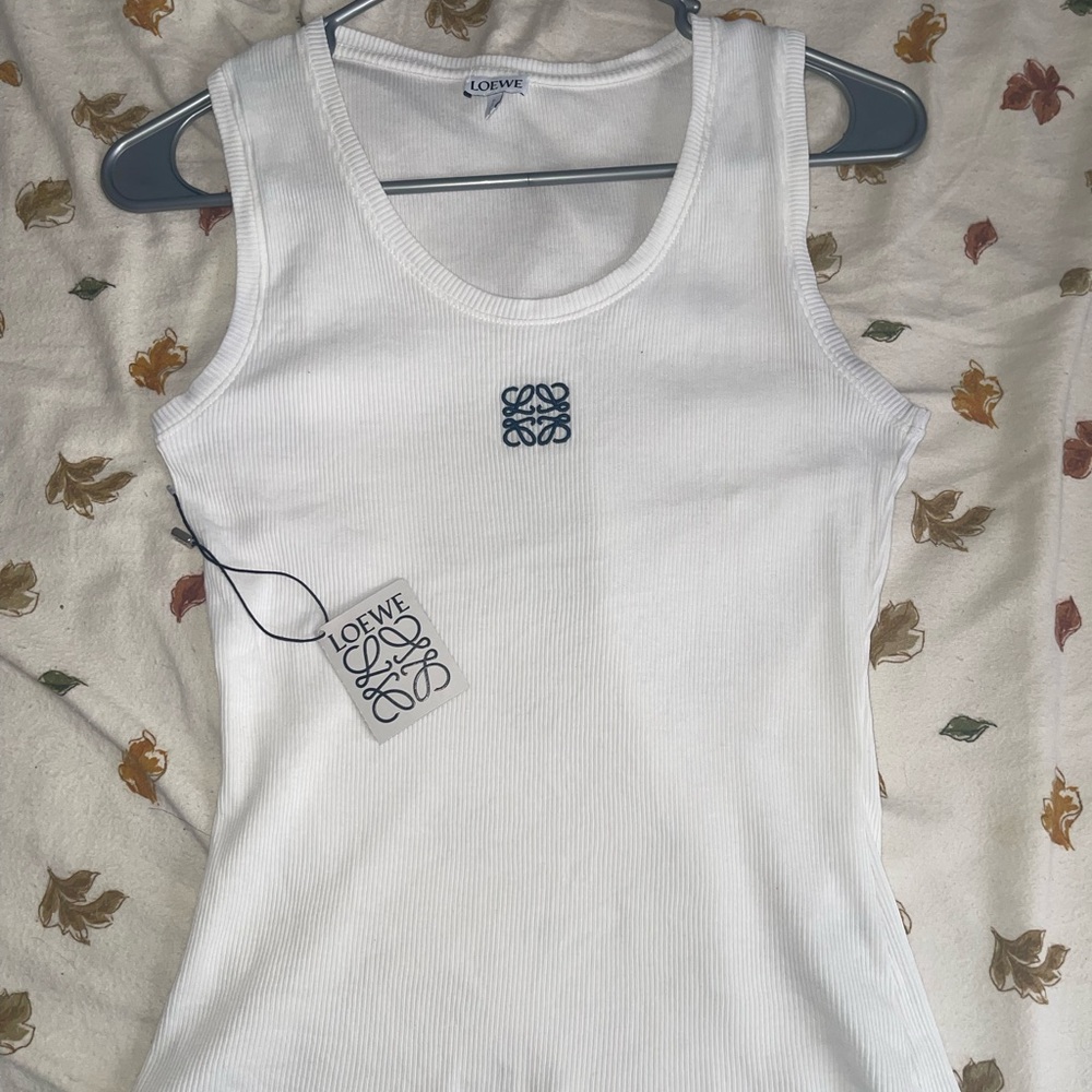 Loewe Anagram White Tank Top